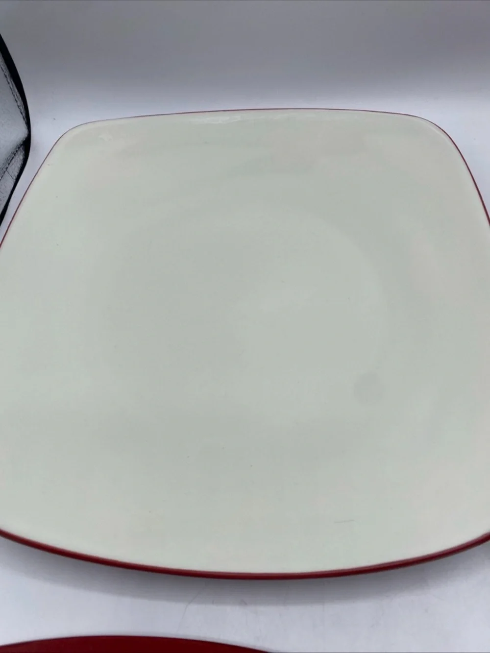 Noritake Stoneware Raspberry Colorwave 4 Square Plates 8 3/8
